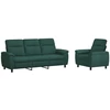 Sofa Sofos komplektas 2 vnt. Tamsiai žalia Audinys