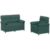 Sofa Sofos komplektas 2 vnt. Tamsiai žalia Audinys