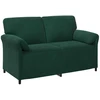 Sofa Sofos komplektas 2 vnt. Tamsiai žalia Aksomas