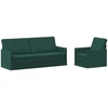 Sofa Sofos komplektas 2 vnt. Tamsiai žalia Audinys