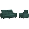 Sofa Sofos komplektas 2 vnt. Tamsiai žalia Audinys