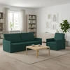 Sofa Sofos komplektas 2 vnt. Tamsiai žalia Audinys