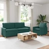 Sofa Sofos komplektas 2 vnt. Tamsiai žalia Audinys