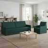 Sofa Sofos komplektas 2 vnt. Tamsiai žalia Audinys
