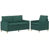 Sofa Sofos komplektas 2 vnt. Tamsiai žalia Audinys