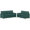 Sofa Sofos komplektas 2 vnt. Tamsiai žalia Audinys