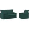 Sofa Sofos komplektas 2 vnt. Tamsiai žalia Audinys