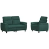 Sofa Sofos komplektas 2 vnt. Tamsiai žalia Audinys