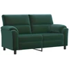 Sofa Sofos komplektas 2 vnt. 5 vietos Tamsiai žalia 214 x 85 x 93 cm