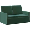 Sofa Sofos komplektas 2 vnt. Tamsiai žalia Aksomas
