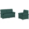 Sofa Sofos komplektas 2 vnt. Tamsiai žalia Audinys