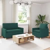 Sofa Sofos komplektas 2 vnt. Tamsiai žalia Audinys