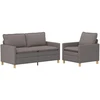 Sofa Sofos komplektas 2 vnt. Taupe Audinys