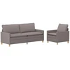 Sofa Sofos komplektas 2 vnt. Taupe Audinys