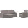 Sofa Sofos komplektas 2 vnt. Taupe Audinys
