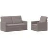 Sofa Sofos komplektas 2 vnt. Taupe Audinys