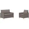 Sofa Sofos komplektas 2 vnt. Taupe Audinys