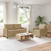 Sofa Sofos komplektas 2 vnt. Taupe Poliesteris