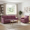 Sofa Sofos komplektas 2 vnt. Violetinė Aksomas
