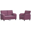Sofa Sofos komplektas 2 vnt. Violetinė Aksomas