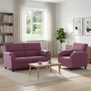 Sofa Sofos komplektas 2 vnt. 3 vietos Violetinė 174 x 85 x 93 cm
