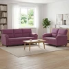 Sofa Sofos komplektas 2 vnt. Violetinė Aksomas