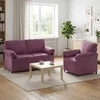 Sofa Sofos komplektas 2 vnt. Violetinė Aksomas
