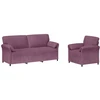 Sofa Sofos komplektas 2 vnt. Violetinė Aksomas