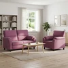 Sofa Sofos komplektas 2 vnt. Violetinė Aksomas