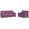 Sofa Sofos komplektas 2 vnt. Violetinė Aksomas