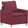 Sofa Sofos komplektas 2 vnt. Vyno raudona Audinys