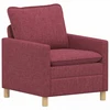 Sofa Sofos komplektas 2 vnt. Vyno raudona Audinys
