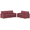 Sofa Sofos komplektas 2 vnt. Vyno raudona Audinys