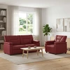Sofa Sofos komplektas 2 vnt. Vyno raudona Dirbtinė oda