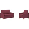 Sofa Sofos komplektas 2 vnt. Vyno raudona Audinys
