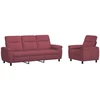 Sofa Sofos komplektas 2 vnt. Vyno raudona Audinys