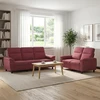 Sofa Sofos komplektas 2 vnt. Vyno raudona Audinys