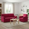 Sofa Sofos komplektas 2 vnt. Vyno raudona Aksomas
