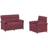 Sofa Sofos komplektas 2 vnt. Vyno raudona Audinys
