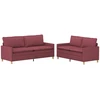 Sofa Sofos komplektas 2 vnt. Vyno raudona Audinys
