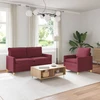 Sofa Sofos komplektas 2 vnt. Vyno raudona Audinys