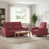 Sofa Sofos komplektas 2 vnt. Vyno raudona Audinys