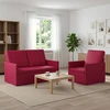 Sofa Sofos komplektas 2 vnt. Vyno raudona Aksomas