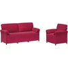 Sofa Sofos komplektas 2 vnt. Vyno raudona Aksomas