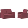 Sofa Sofos komplektas 2 vnt. Vyno raudona Audinys
