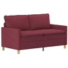Sofa Sofos komplektas 2 vnt. Vyno raudona Audinys