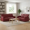 Sofa Sofos komplektas 2 vnt. Vyno raudona Dirbtinė oda