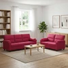 Sofa Sofos komplektas 2 vnt. Vyno raudona Aksomas