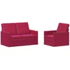Sofa Sofos komplektas 2 vnt. Vyno raudona Aksomas