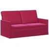 Sofa Sofos komplektas 2 vnt. Vyno raudona Aksomas